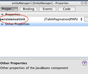 entitymanager properties