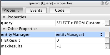 query properties