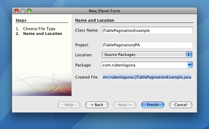 jpanel form
